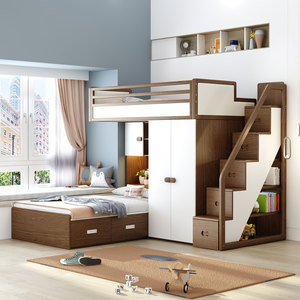 双层榻榻米床衣柜