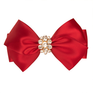 儿子结婚妈妈盘头用l的发饰喜婆婆头饰90年代新娘头花红色盘发饰