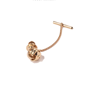 新时尚潮男胸简领带固定针代章领带夹扣金属花别针西服徽替针约.