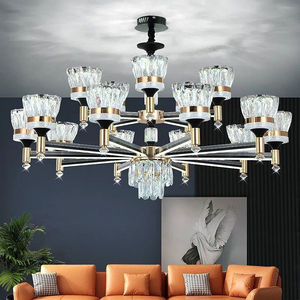 【京选优品】五光十色客厅灯吊灯吊灯客厅灯现代北欧轻奢水晶灯饰