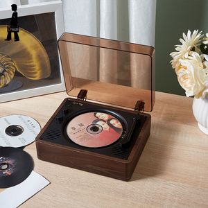 时光岁月cd机听专辑光盘播放器碟片复古蓝牙音箱ins同款生日礼物