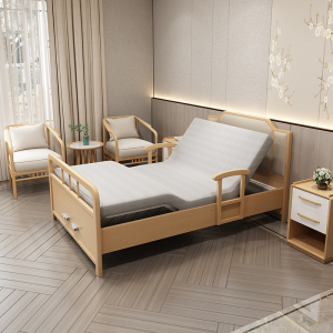 养老院实木手摇单人床敬老院自理床康养中心老年公寓适老家具定制