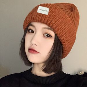 适合短发的帽子女戴的圆脸头大冬款洋气森系针织帽网红女ins超火