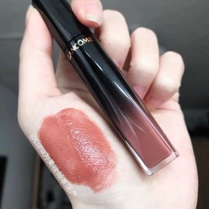 现货 兰蔻lancome 菁纯漆光黑管唇釉274# 显色口红 奶茶色 8ml