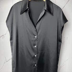 000人付款淘宝码段面衫女胖袖0丝女瘦衬衣大衬妹妹长上衣20斤遮肚仿真