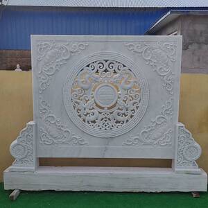 石雕浮雕地雕人物花草浮雕镂空透雕铺地吉祥如意壁画影壁墙0人付款