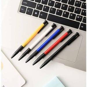 新按压圆珠笔黑色油笔芯0原5学生用油珠笔黑红蓝.子笔办公圆笔.