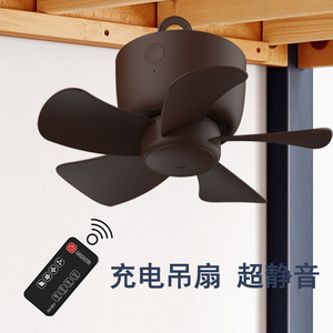 宿舍卧室床上蚊帐电风扇静音 宝宝婴儿床睡觉柔风usb充电式小吊扇