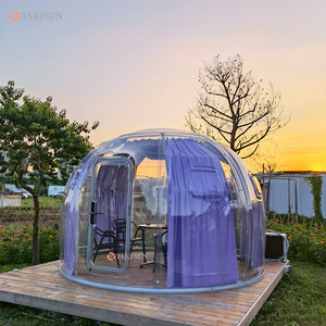pc星空房户外透明帐篷阳光房网红泡泡屋球型精致餐厅民宿野营可用