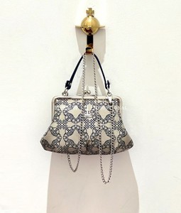 vivienne westwood 西太后logo老花纹口金饺子包链条斜挎包零钱包