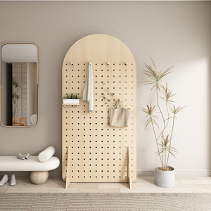 00森趣旗舰店天猫美式实木洞洞板餐边柜酒柜高柜一体靠墙家用小户型