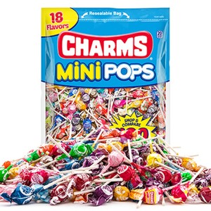 包邮美国进口糖果charms棒棒糖18种口味400支装杰克逊喜爱的零食