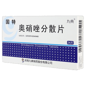 九典 固特 奥硝唑分散片 0.25g*24片/盒