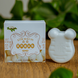 秋华企业百强商城淘宝碧芙曼茧壳蚕丝拉丝皂美白控油净痘除螨洗脸