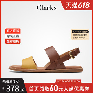 clarks其乐女鞋2024夏新款时尚休闲舒适平底时装凉鞋Karsea Strap