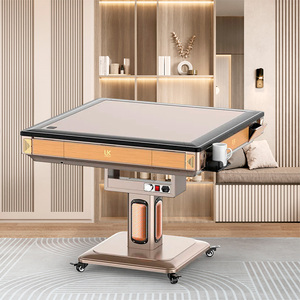 智能麻将机全自动家用静音取暖折叠四口麻将餐桌两用过山车带烤火