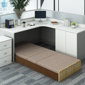 创意多功能伸缩风琴纸午休床可折叠家用简易床便捷办公室隐形床