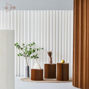 一墙纸隔白色屏风隔断办公室纸墙可移动直播间展会布置背景板纸墙