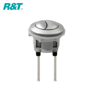 瑞尔特 抽水马桶水箱配件冲水按键 老式圆形双按键开关马桶按钮