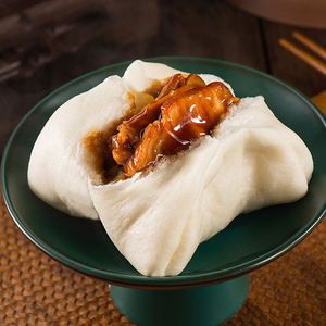 乐肴居四方叉烧包鲜肉包牛肉包港式广式早餐半成品早茶冷冻  微波