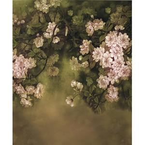 复古油画风背景布ins摄影影楼背景人像模特摄影背景布田园花卉手绘