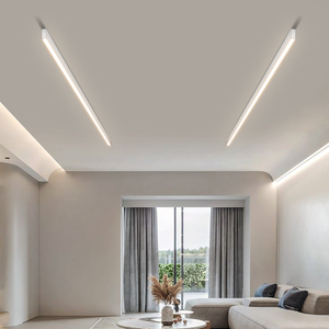 无主灯客厅照明长条极简卧室房间灯饰直条led吸顶灯明装线条灯具