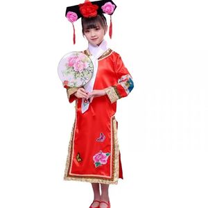儿童格格女童古装服装清朝宫廷满族还珠格格一个姑娘幼儿演出服