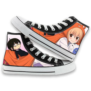 干物妹小埋动漫高帮帆布鞋春秋男女校园学生休闲涂鸦卡通q版板鞋