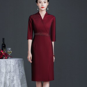 儿子结婚年轻妈妈礼服