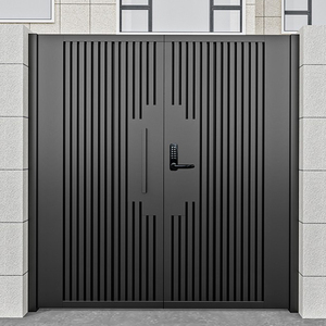 铝合金庭院大门别墅现代花园门铁艺门铝艺单双开院门不锈钢电动门