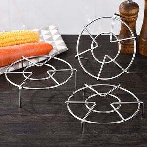 304不锈钢蒸架子高脚蒸格蒸屉糯米蛋鸡蛋托架多功能隔水铁板烧烤