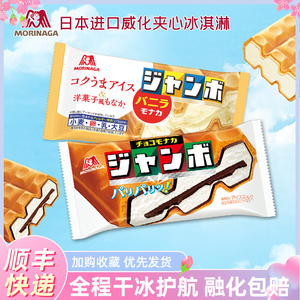 日本森永冰淇淋巧克力块夹心香草威化三明治雪糕赏味榜top冰激凌