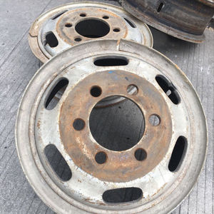 二手货车轮毂 钢圈 六孔 八孔 十孔装825/900/1000/1100/1200r20