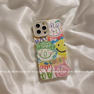 卡通彩笔手绘涂鸦适用小米11手机壳小米8/9/10s/11pro可爱女k20/k