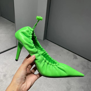 墨绿色高跟鞋女细跟