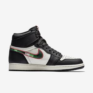 air jordan 1 aj1体育画报天生巨星刺绣男子高帮篮球鞋555088-015