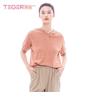 夏季新款宽松短款毛织卫衣设计感小众易菲女装泰格服饰旗舰店664