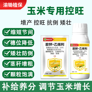 胺鲜乙烯利玉米控旺药抗倒伏矮壮素增产玉米地专用生长调节剂农药