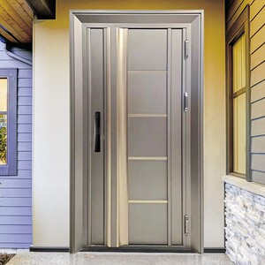 定制韩式304不锈钢门单门家用透气入户门安全防盗防蚊进户门中门
