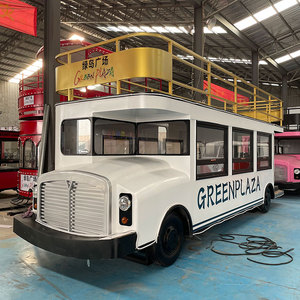 大型双层巴士餐车商用移动餐厅多功能冷饮咖啡奶茶售卖车展览定制
