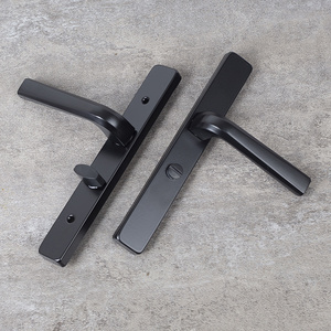 黑色极窄边门框阳台卫生间浴室门锁厨房洗手间厕所单舌执手无钥匙