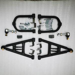 自制丁车沙滩车改装前悬挂摇臂摆臂碟刹转向羊角法兰减震总成