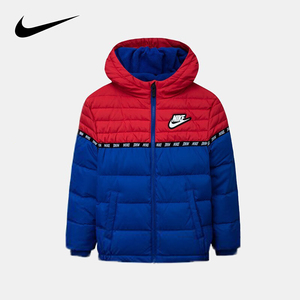 nike 耐克童装男童羽绒服冬季儿童加绒内里保暖迷彩羽绒服外套