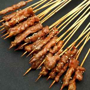 300串户外牛肉串小串铁板烧烤油炸中街夺命串串食材风味牛肉小把