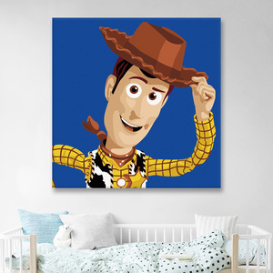 玩具总动员数字油画diy手绘填色送孩子礼物卡通童年回忆胡迪