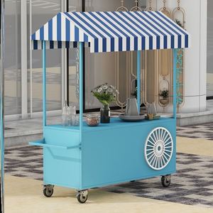 网红车摆地摊摊位小推车网红小吃车网红抖音花车售货小推车摆摊车