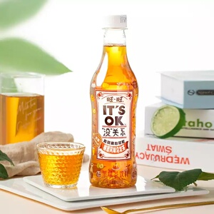 旺旺没关系梅酒风味绿茶乌龙茶饮品饮料380ml*6瓶