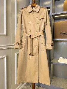 burberry巴宝莉女款大衣肯辛顿heritage trench长款风衣