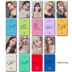 韩国女团twice周边小卡 应援卡签名自拍写真照片卡钱包卡套卡