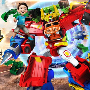 咖宝车神变形玩具男孩汽车机器人卡哈他乐高伽金刚六合体超级巨人